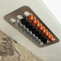 Kitchen Organizer Wall Mounted Under Cabinet Capsule Holder Nespresso Silver